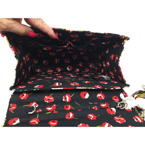 Vera Bradley Floral Mini-Briefcase Crossbody Handbag - Picture 8 of 11